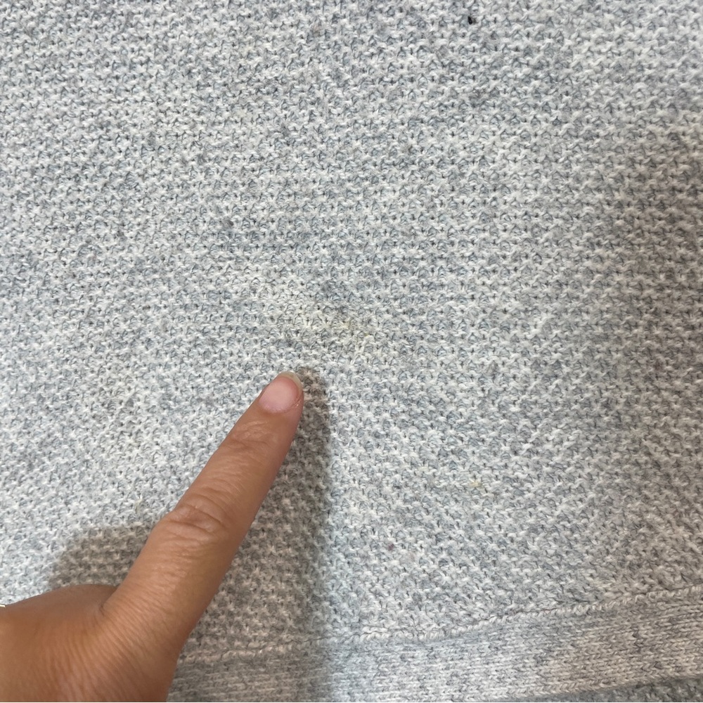 Madewell Gray Green Cotton Knit Crewneck Sweater Womens XS - Picture 8 of 8